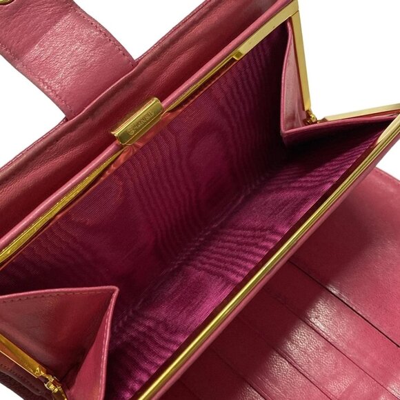 CHANEL Pink Calfskin Long Wallet 499-060825 - Picture 10 of 12